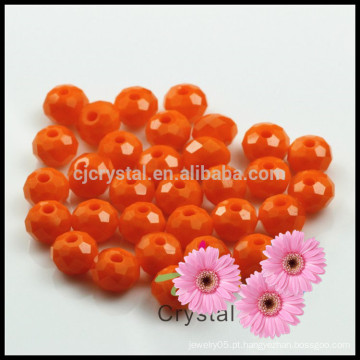 Fashion Crystal Beads, contas de cristal de porcelana laranja